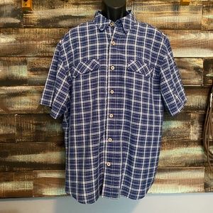 NWOT! MOJO Coastal Plaid Short Sleeve